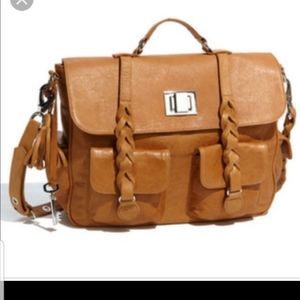 Leather messenger bag - used twice.